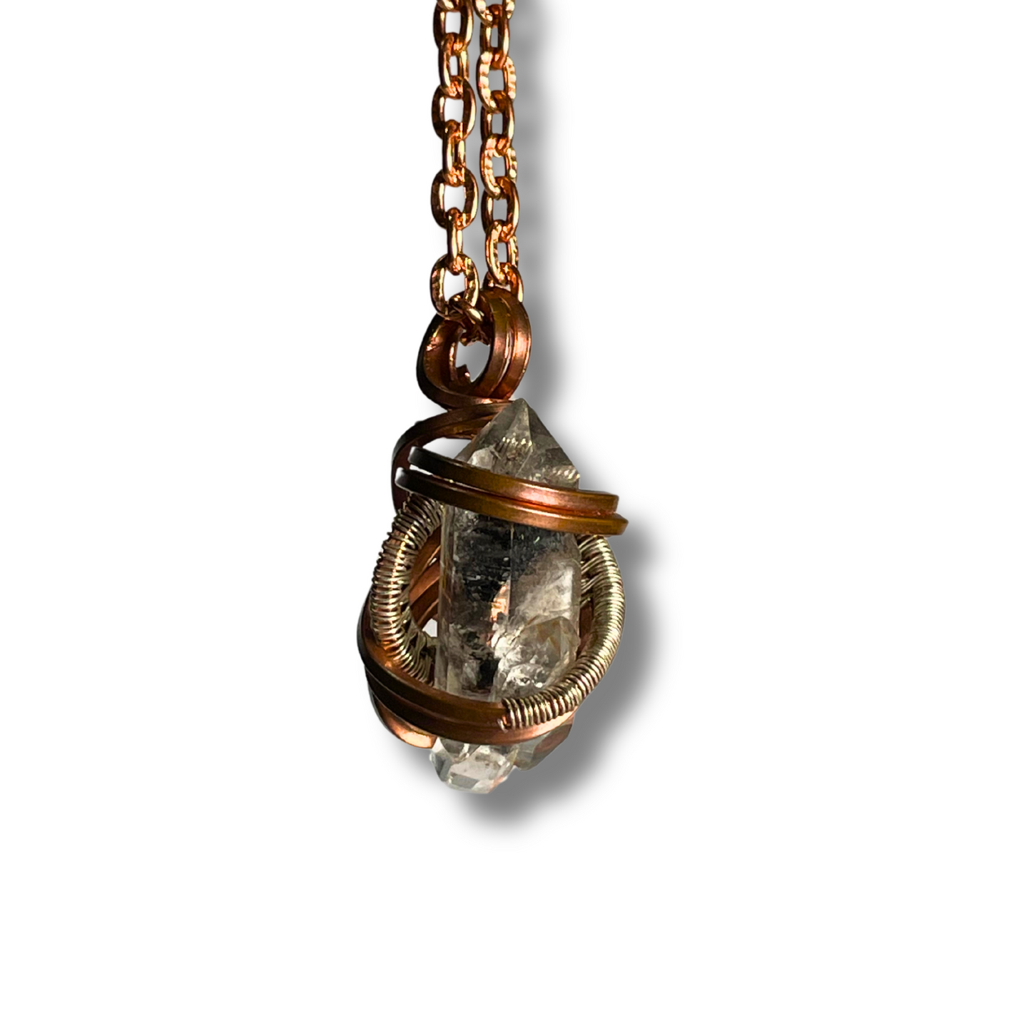 Herkimer Diamond Necklace w/ Silver Accent