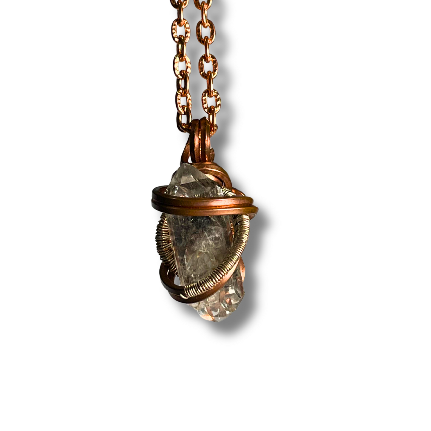 Herkimer Diamond Necklace w/ Silver Accent