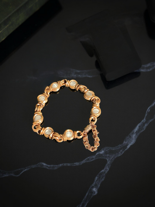 Selenite Link Bracelet w/ Magnetic Clasp