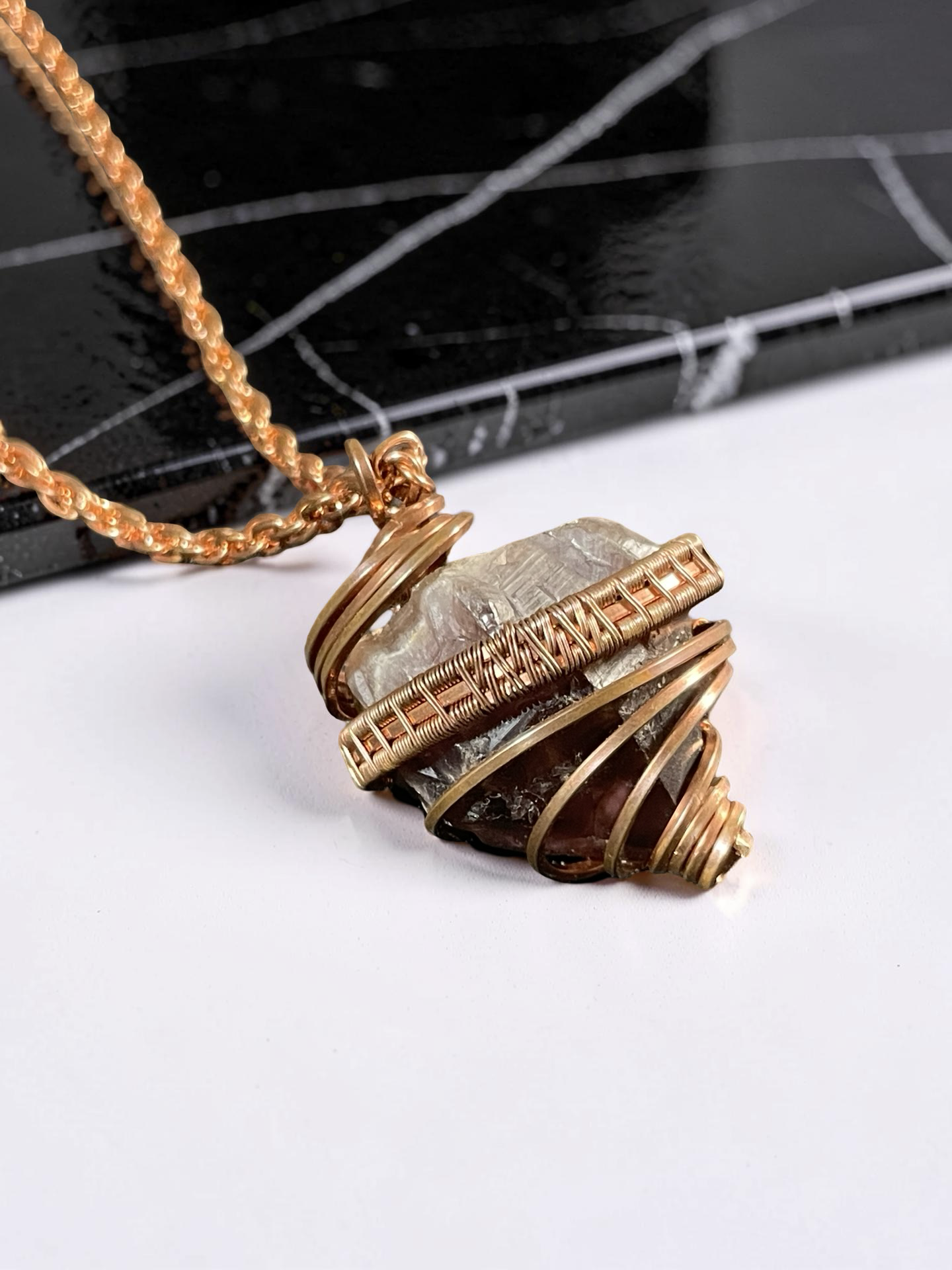 Raw Amethyst Pendant Necklace