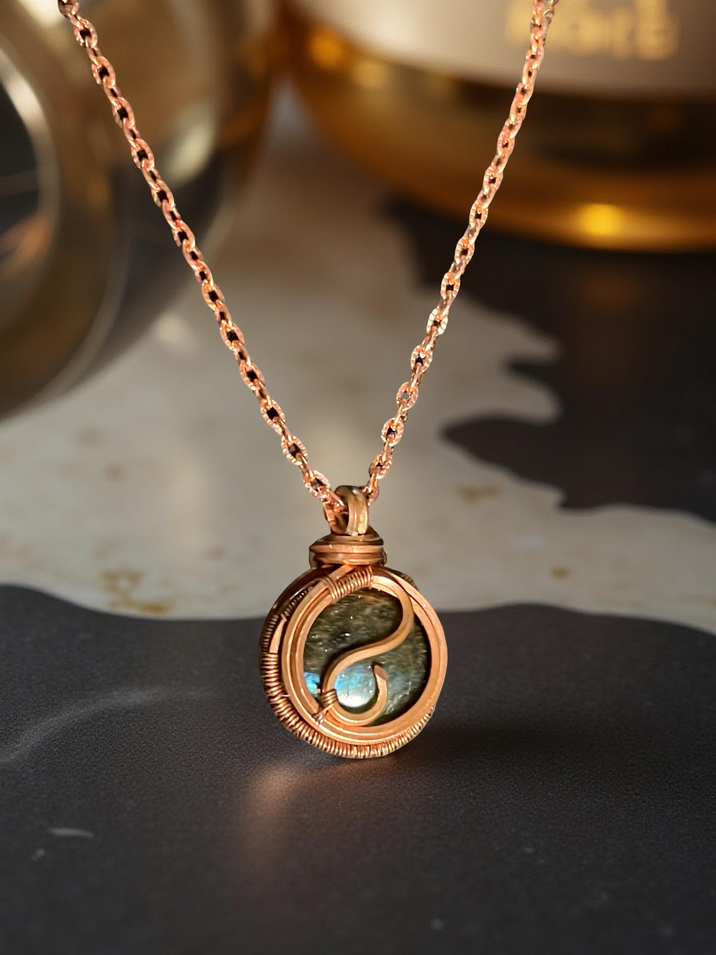 Small Labradorite Necklace