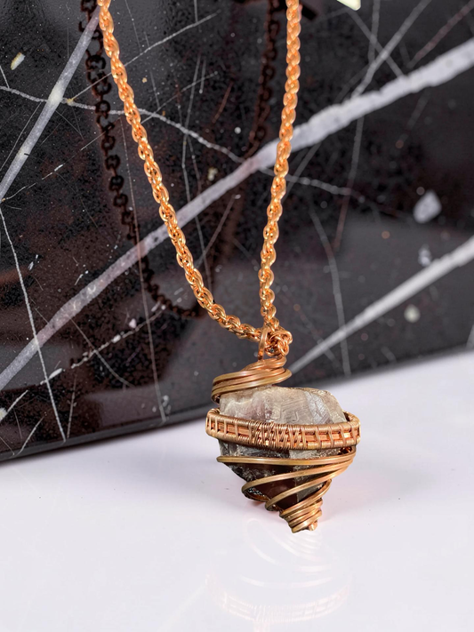 Raw Amethyst Pendant Necklace