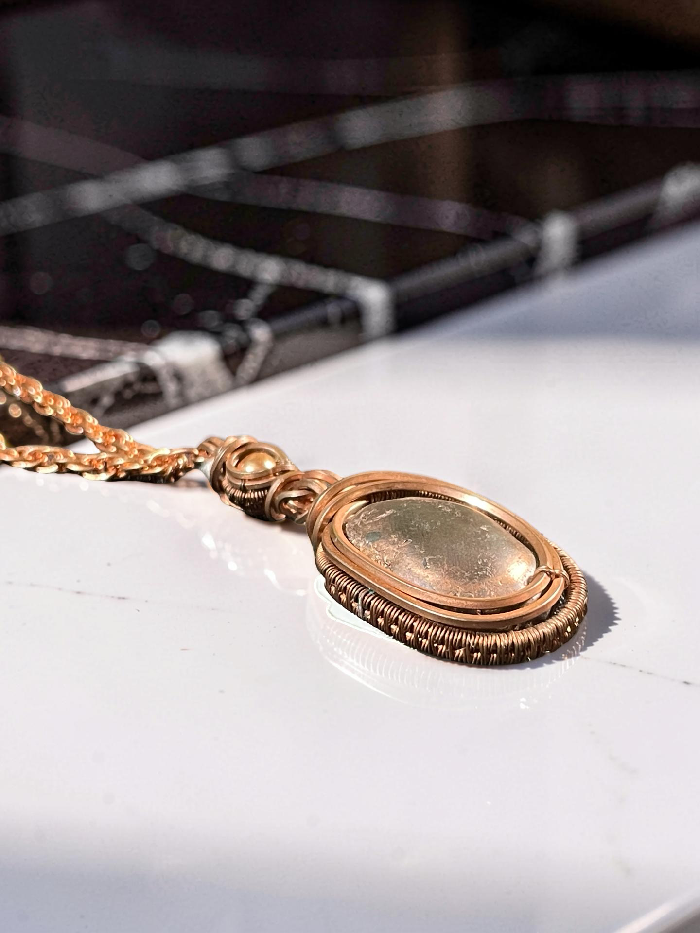 Copper Nugget Necklace