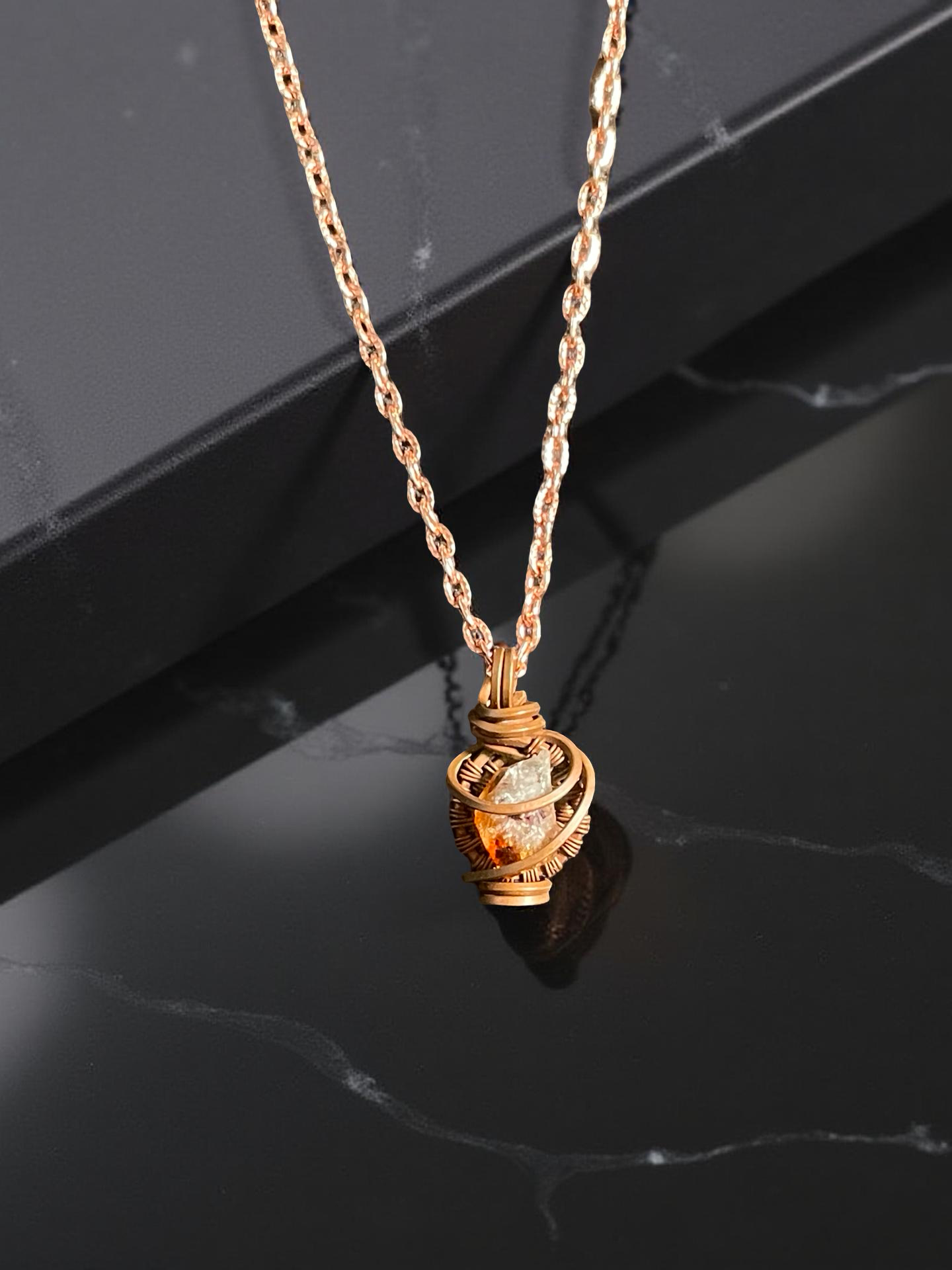 Small Citrine Necklace