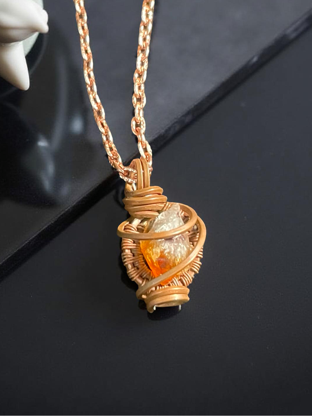 Small Citrine Necklace