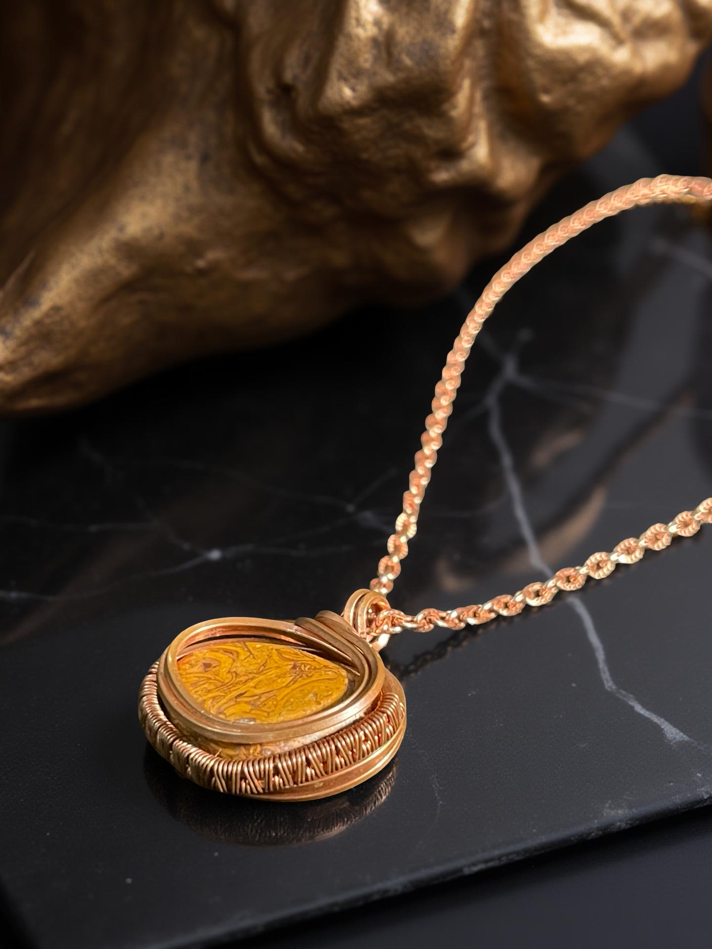 Arabic Stone (Calligraphy Stone) Necklace